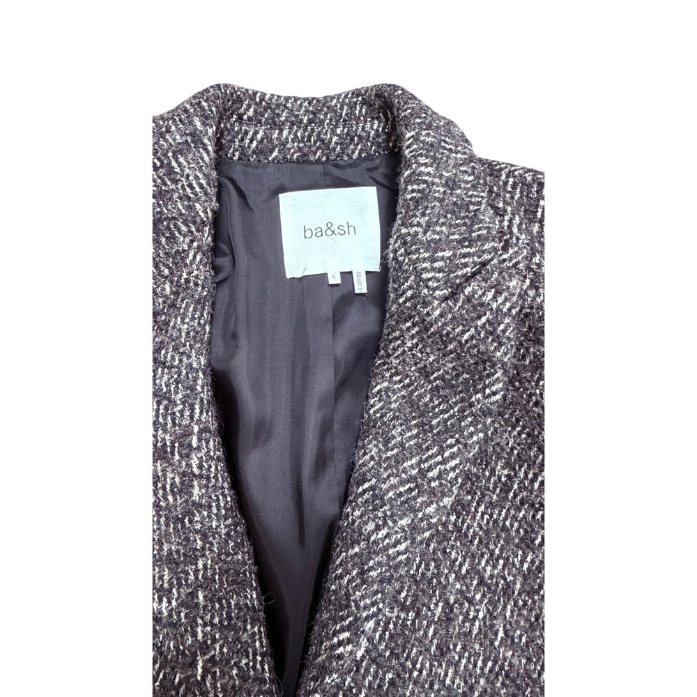 Ba&sh "Lady Jacket"  Blazer Jacket Brown Thick US S $515 Dark Academia Parisian - Picture 7 of 9